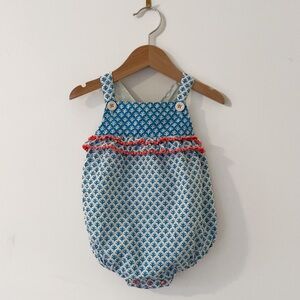 MINI BODEN EUC Sprig Pattern Ruffle Summer Bubble